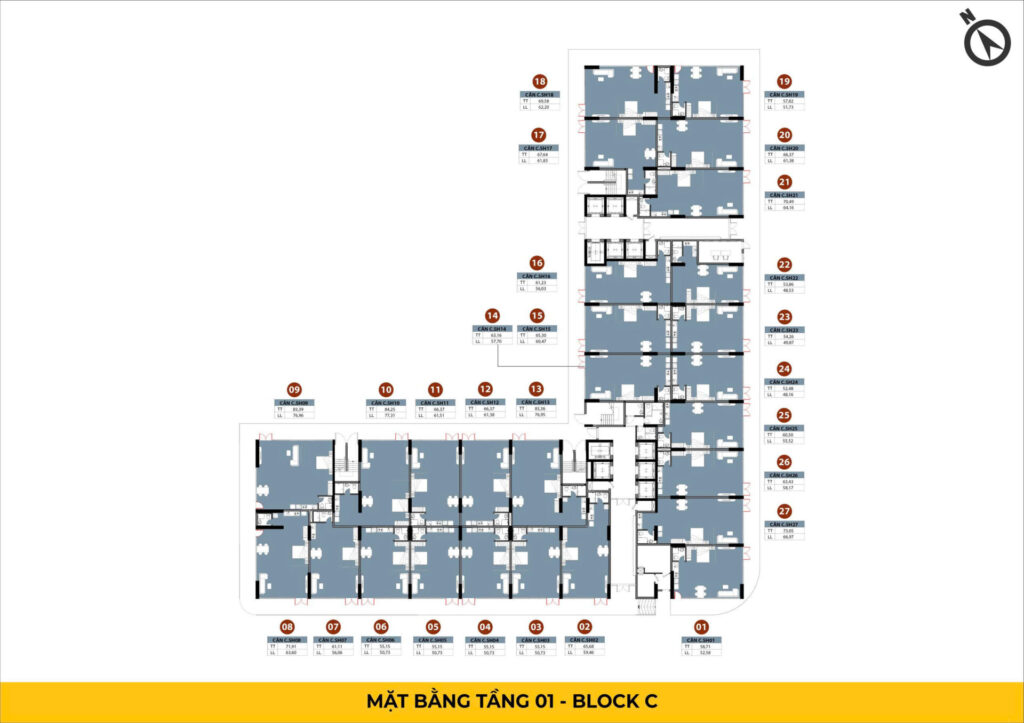 MB TẦNG 01 - BLOCK C