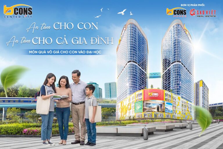 Chi tiết giá bán và chính sách căn hộ 2 phòng ngủ Bcons Center City làng đại Học